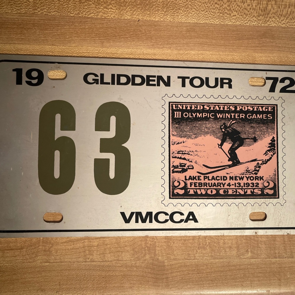 Vintage Olympic Winter Games License Plate